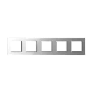 LIVOLO VL-C7-SR/SR/SR/SR/SR-15 päťnásobný rámik - strieborný