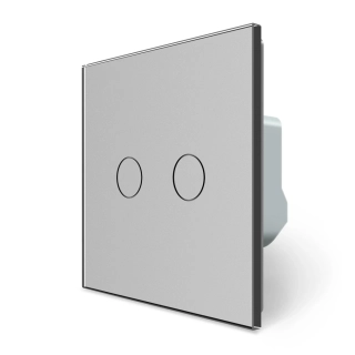 LIVOLO VL-C702IH-15 Bezpotenciálové tlačidlo č.2/0 - strieborné