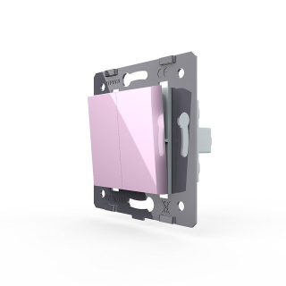 LIVOLO VL-C7-K2H-17 modul mechanického tlačidla č.2/0 - ružový
