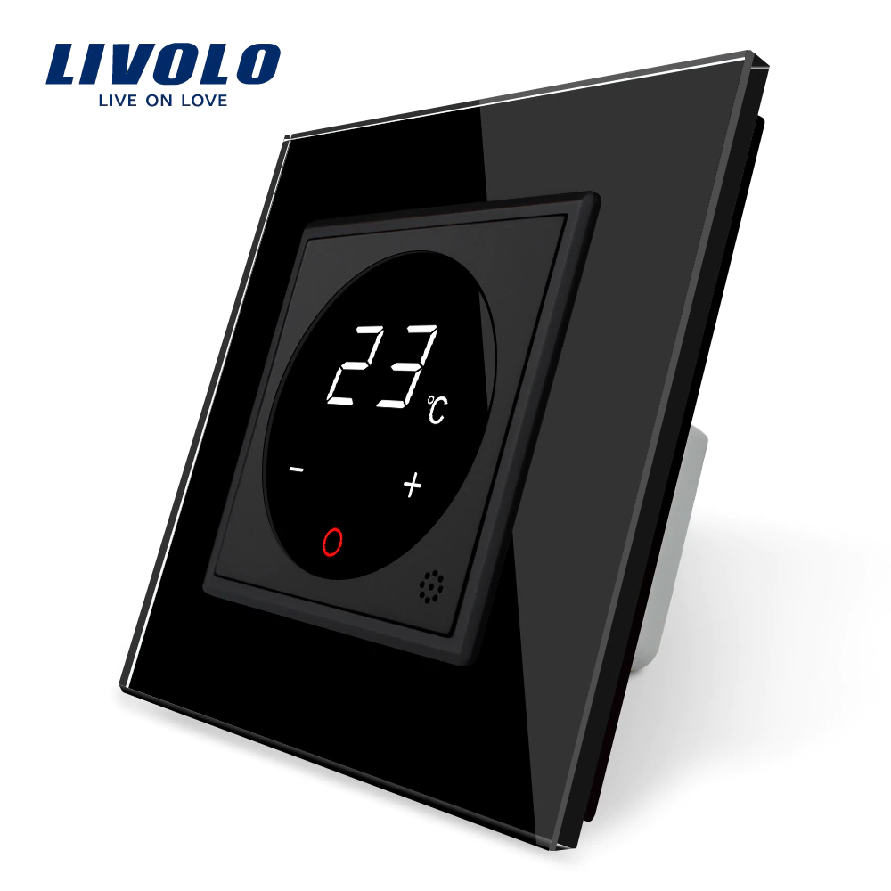 Dotykový termostat LIVOLO - čierny