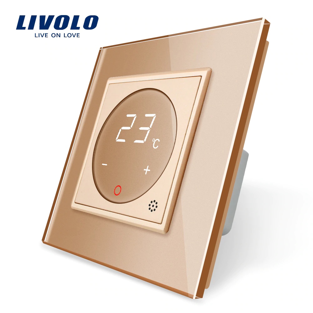 Dotykový termostat LIVOLO - zlatý