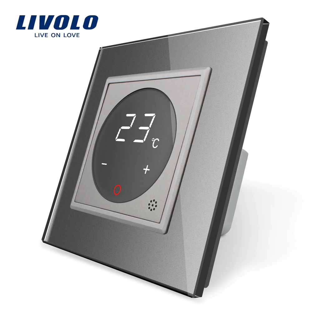 Dotykový termostat LIVOLO - strieborný